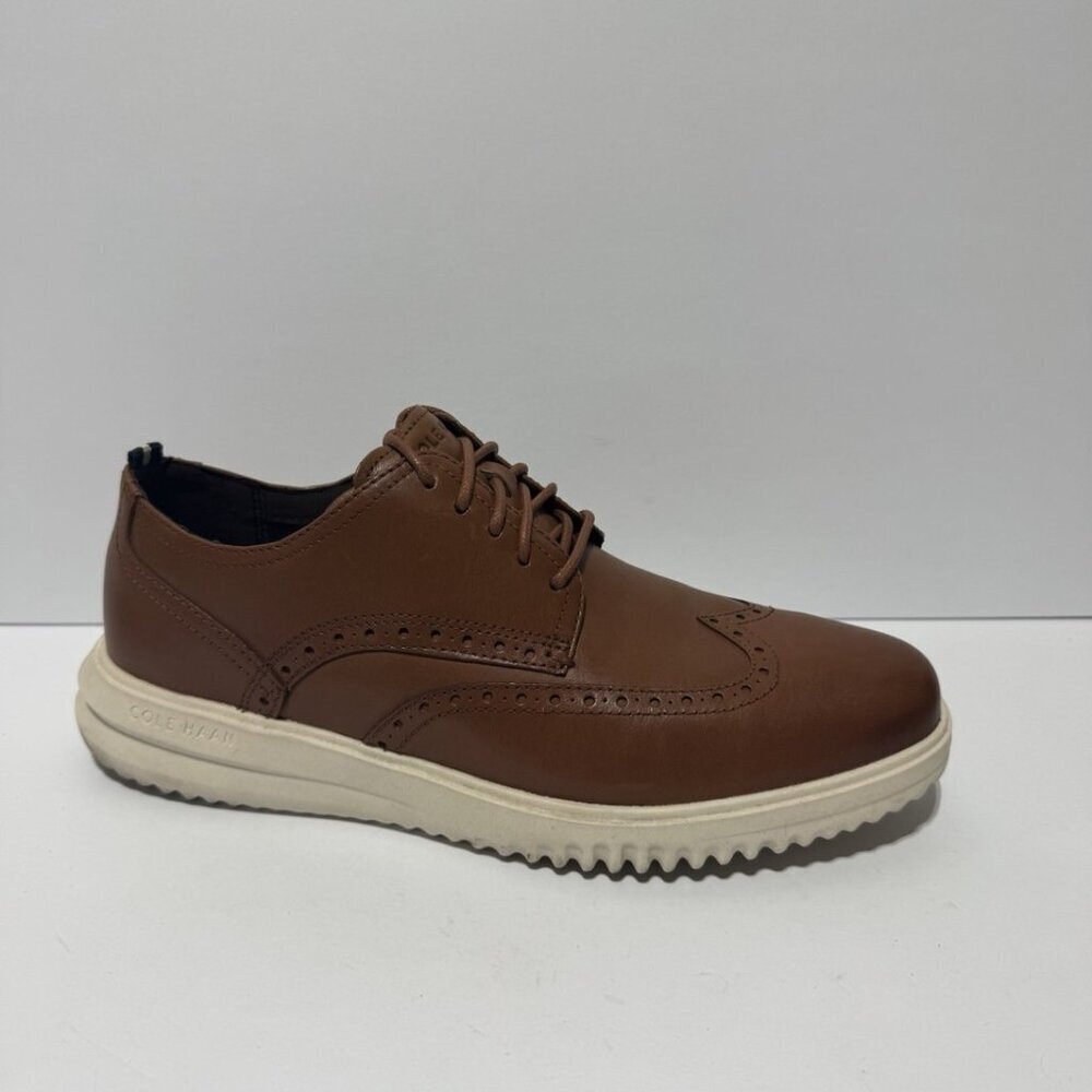 Cole Haan Mens Grand Wingtip Oxford Tan Size 10 M